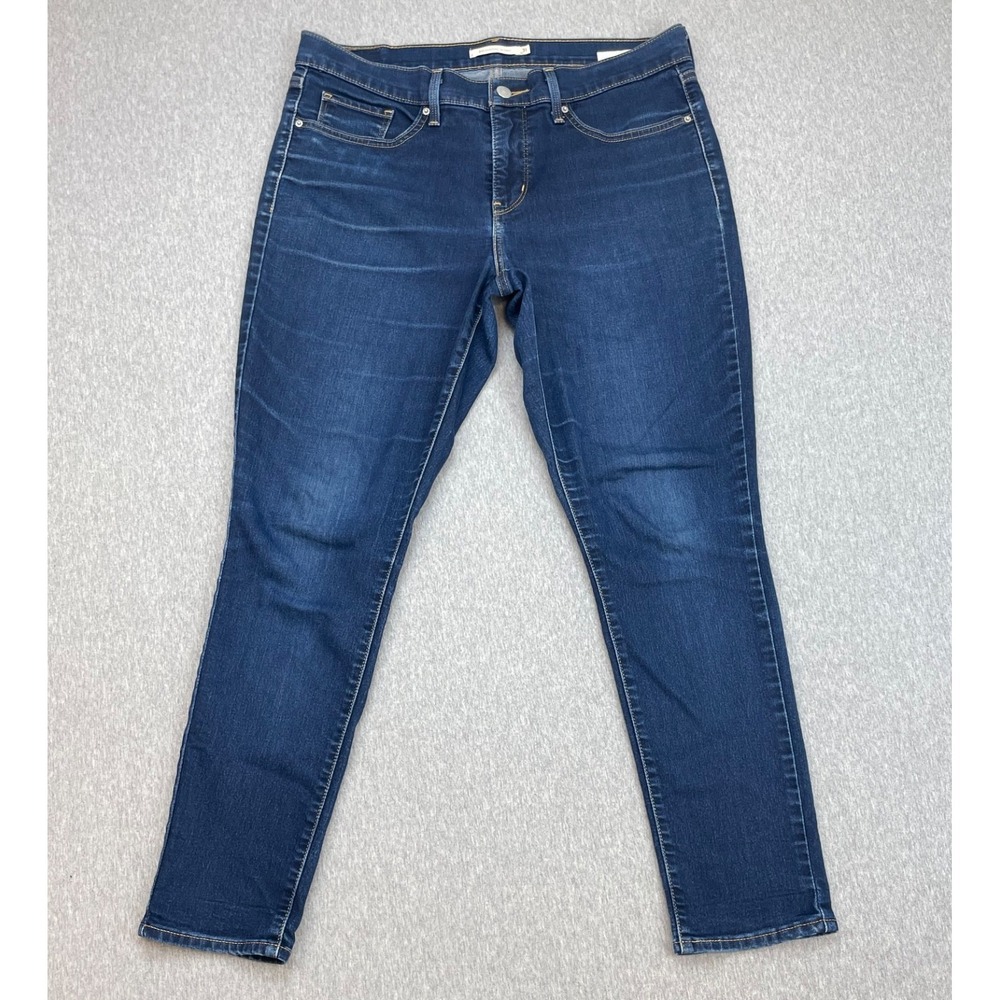 Levis Jeans Womens 31 (31 x 28) Blue Cotton Blend Stretch 311 Shaping Skinny